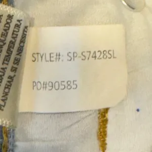 596 | Altar'd State Denim Wrap‎ Denim Skort Light Wash Button Front Women Medium thumbnail 10