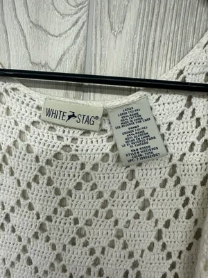 White Stag Crochet Vest thumbnail 5