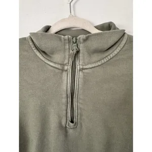 Aerie Offline Army Green Cropped 1/4 Zip Pullover Sweatshirt Women’s Size Medium thumbnail 4