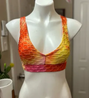 Orange and yellow Crop top Size M thumbnail 1