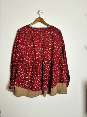 Florho NWT Boho Cottagecore Vintage Prairie Style Floral Cardigan Top thumbnail 4