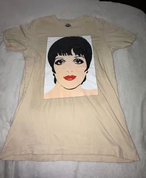Liza Minnelli graphic tee Tan Size M thumbnail 1