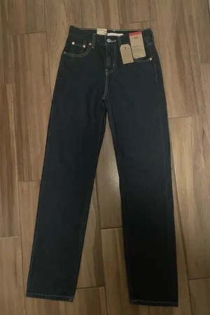Levis low rise dark wash jeans thumbnail 1