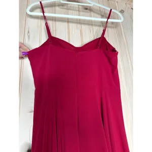 NWT Lulus Cause for Commotion Red Pleated Bustier Maxi Dress Gala Banquet Size S thumbnail 6