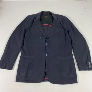 CG Blazer Sport Coat Mens XL Blue‎ Pinstripe Cotton Blend Two Button Jacket thumbnail 1