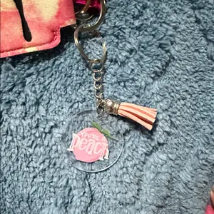Handmade Floral Leopard Print With Pink Marbled‎ KeyChain Set & Accessories thumbnail 7