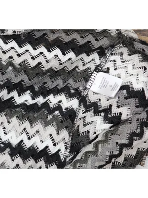 NWT Miken Juniors Striped Low-Back Dress Swim Cover Up I9083K795 Black / White S thumbnail 10