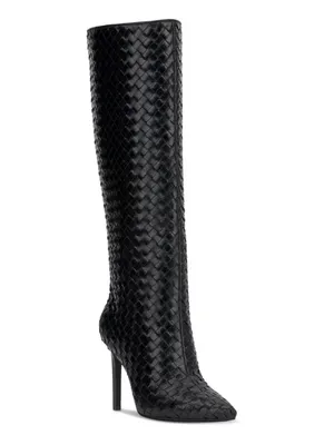 I.N.C. Women’s Savonia Heeled Boots in Black Woven, Size 8, NEW in Box thumbnail 10