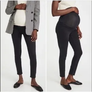 Madewell Maternity Skinny Jeans Over-the-Belly Black‎ Size 32 thumbnail 2