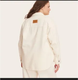 Parke x Target Cream Workwear Denim Shacket thumbnail 2