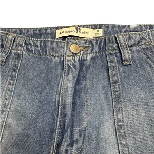 👖 RM Rebecca Minkoff Light Wash‎ High Rise Wide Leg Jogger Jeans Size M 👖 thumbnail 2