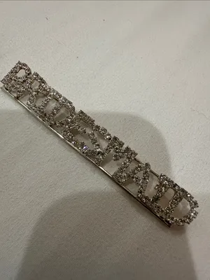 Crystal 'BRIDESMAID’- Broach-Silver Rhinestone Bridal Accessory thumbnail 2
