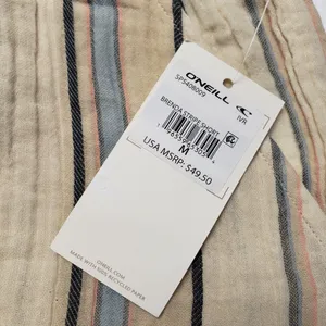O'Neill Women's 100% Cotton Brenda Stripe Shirt size M NWT thumbnail 7