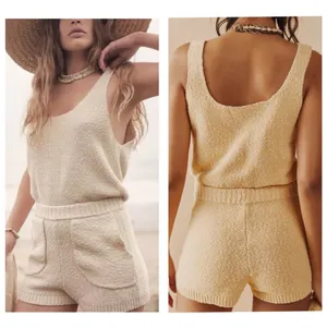 Free People Beach Knit Romper thumbnail 2