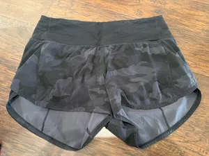 Lululemon Shorts 6 tall camo black thumbnail 1