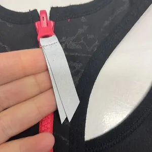Free People Movement Black/Gray/Coral Abstract Pullover Zip-Up Sports Bra- Small thumbnail 11