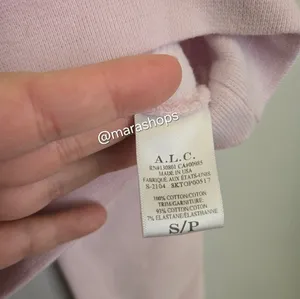 ALC Frank Avery Cotton Crewneck Sweatshirt Pink thumbnail 7