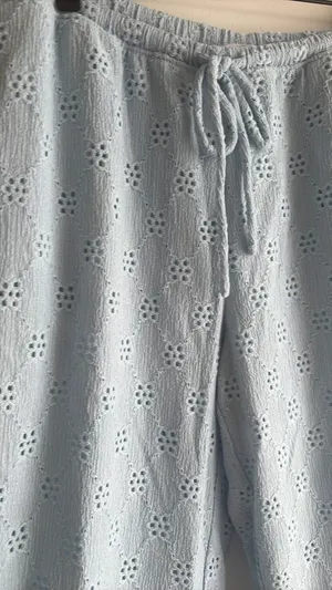 HYFVE Light Blue Wide Leg Pants thumbnail 6