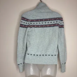 Woolrich Wool Blend Vintage Pale Blue Sweater Pullover size medium thumbnail 6