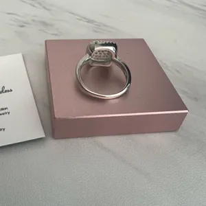 RIVKA FRIEDMAN Twisted Bezel Pavé CZ Ring, Silver Rhodium Plated, Size 6,‎ NWT thumbnail 11