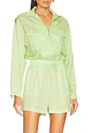 Plush Revolve Green Romper(Size XS) thumbnail 1