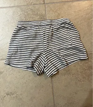 Aerie Navy blue/white cottton shorts thumbnail 3