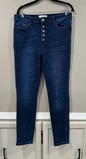 Vervet Button Fly Skinny Jeans thumbnail 1