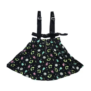 Disney NWT Nightmare Before Christmas Boogie Boys Suspender Skirt Black S‎ / M thumbnail 1