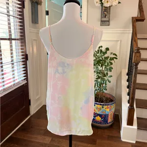 Hippie Rose NWOT Pastel Tie-Dye Camisole Top with Adjustable Straps thumbnail 2