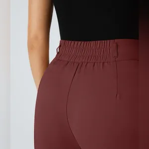 Halara NWT Flex™ High Waisted Zipper Pocket Shirred Straight Leg Work Pant - M thumbnail 4