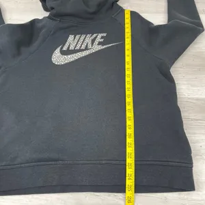 Nike Black Rally Funnel Neck Metallic Bubble Graphic Pullover Hoodie Sweatshirt thumbnail 9