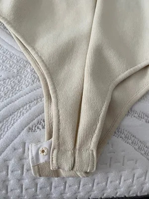 ZARA Knit Cream Off Shoulder Bodysuit thumbnail 5