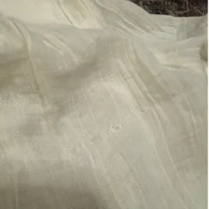 Aritzia Little Moon Sofia White Crinkle Gauze Button Blouse XS Relaxed Boho Top thumbnail 6