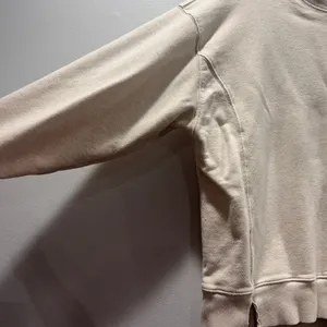Aerie Beige Distress Crewneck Sweatshirt Sz Small thumbnail 5