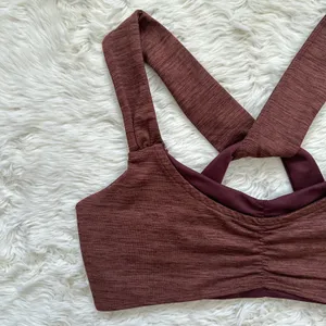FP Movement Sports Bra Zen Again Bra Crisscross Back Brown M thumbnail 6