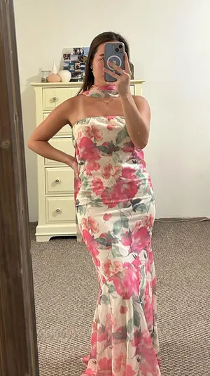 SHEIN Strapless Dress thumbnail 1
