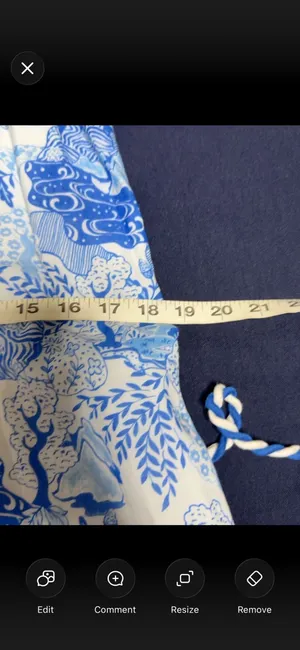 Anna Cate Blue White Halter Mini Dress Tassel Belt Extra Small NWT thumbnail 6