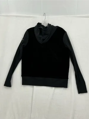 ALO Yoga Black Velvet Hoodie - Women's Sweatshirt 988 thumbnail 6