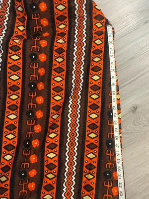 Women’s Boho Tribal Print Wide Leg Palazzo Pants Orange Brown thumbnail 9