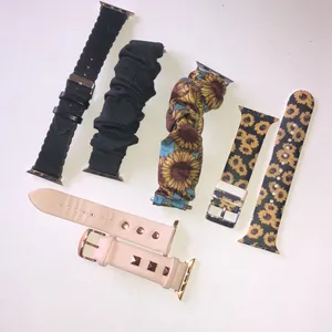 Apple Watch Interchangeable Women's Watch Band Set - Black, Sunflower, Pink thumbnail 1