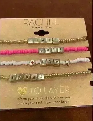 Rachel Roy set of four stretch beaded bracelets‎ thumbnail 1