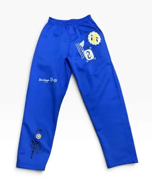 Southern Bliss Santorini patch sweat pants royal blue size Medium thumbnail 1