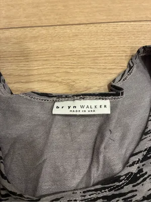 Bryn Walker Women’s Black Gray Long Sleeve Midi Dress Rayon Size S thumbnail 5