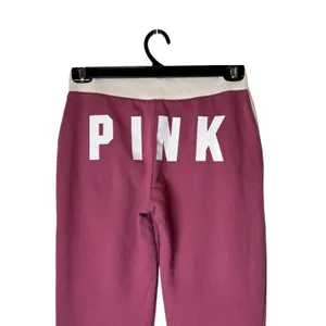 Pink Victoria's Secret Joggers Women XS Pink Logo Sweatpants Athleisure Lounge thumbnail 5
