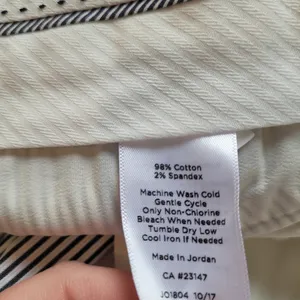 Talbots Navy and White Striped Hampshire Ankle Pants thumbnail 8