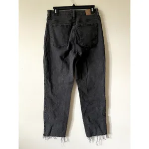 Madewell The Perfect Vintage Straight Jeans gray raw hem Size 29 DRM thumbnail 4