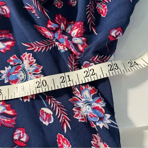 Como Vintage NWT Red White & Blue Floral Popover M thumbnail 8