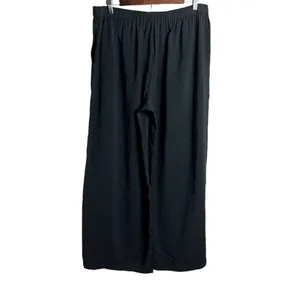 Madewell Wide Leg‎ Elastic Waist Lightweight Pants Size Large Black thumbnail 4