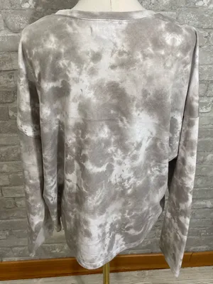 Coca Cola Grey Tie-Dye Sweatshirt with Pastel Rainbow Logo thumbnail 3