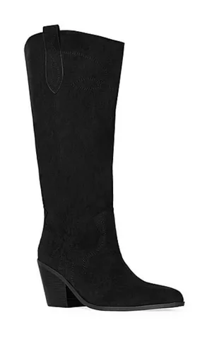 RM Size 6 Rebecca Minkoff Women’s Nicole Suede Stacked Heel Cowboy Boots. New thumbnail 1